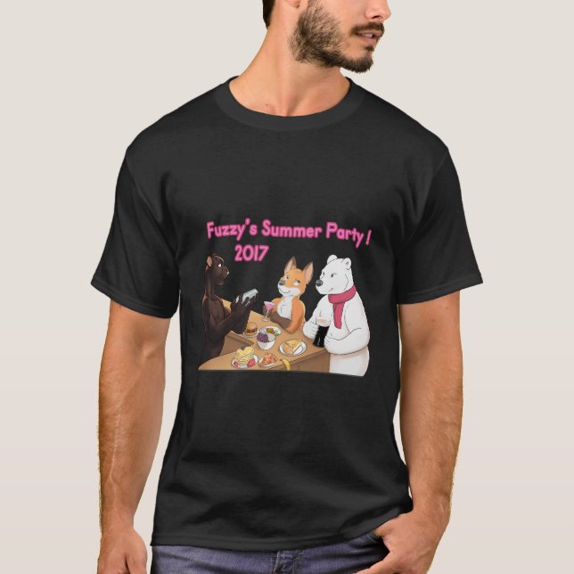 Fuzzy's Party, Summer 2017! Tee Shirt (Framsida)