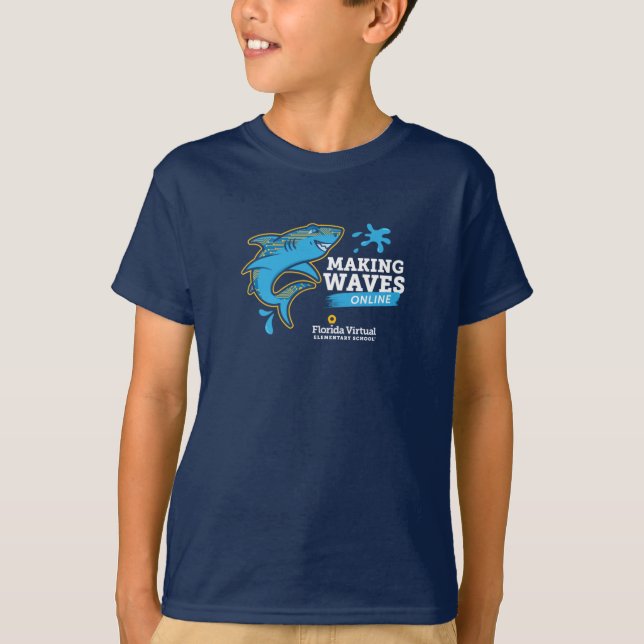 FVES Making Waves Online Youth T Shirt (Framsida)
