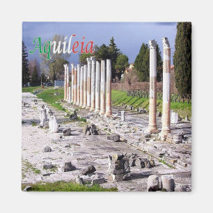 FVG001 AQUILEIA, Roman Ruins, Italien, Fridge Magnet