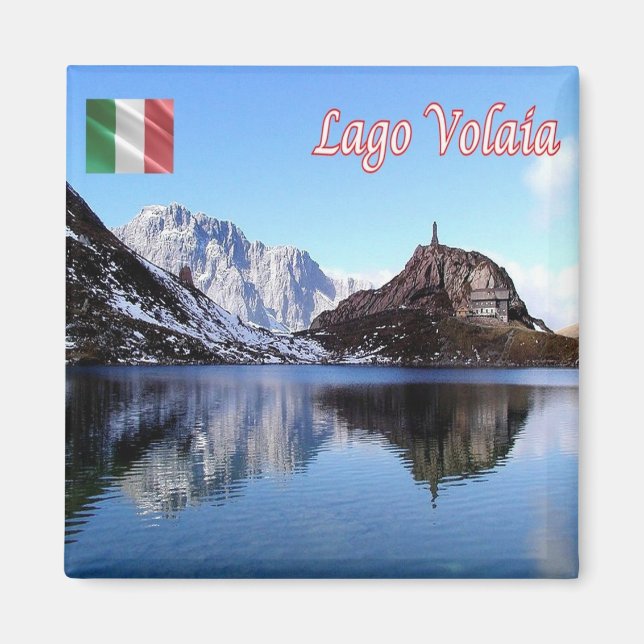 FVG007 LAGO VOLAIA - Panorama - Italien - Fridge Magnet (Framsidan)