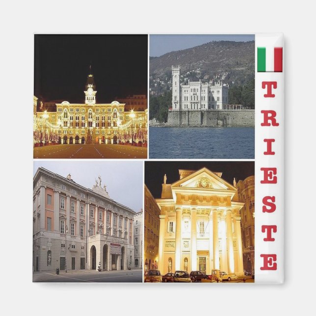 FVG013 TRIESTE - Mosaic - Italien - Fridge Magnet (Framsidan)