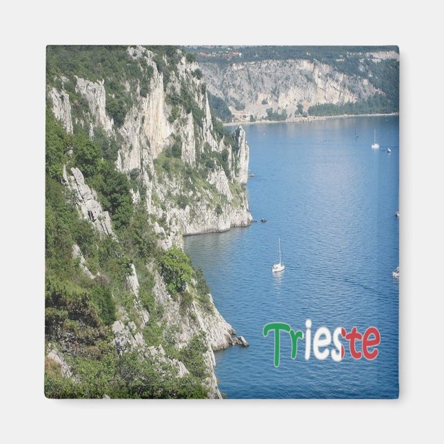 FVG017 TRIESTE, Väg Rilke, Italien, Fridge Magnet (Framsidan)