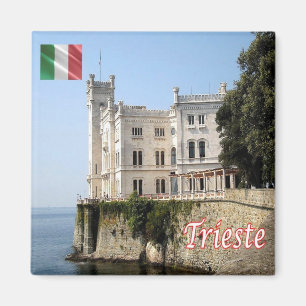 FVG019 MIRAMARE, Castle, Italien, Fridge Magnet