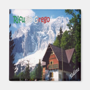 FVG020 UDINE, Shelter Grego, Italien, Fridge Magnet