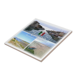 FVG031 GRADO, Mosaic, Italien Kakelplatta