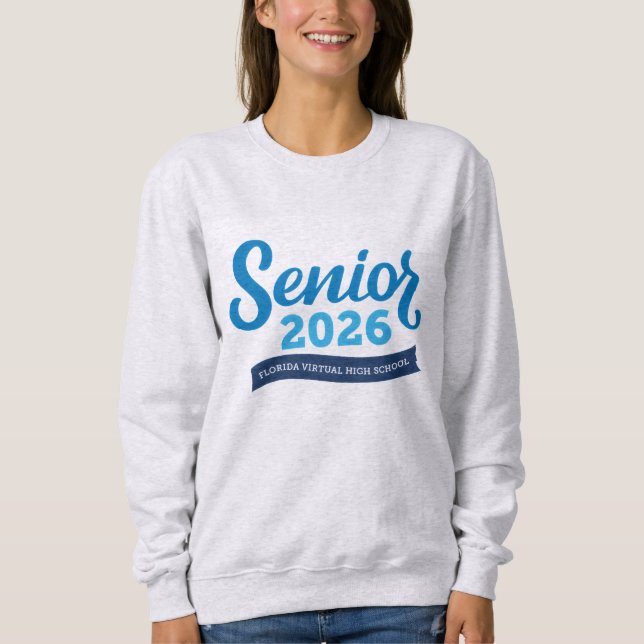 FVHS Senior 2026 Sweatshirt (Ash) T Shirt (Framsida)