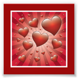 FVHWRV RAYS-HJÄRTOR KÄRLEK VÄNSKAP FLIRRRING FOTOTRYCK