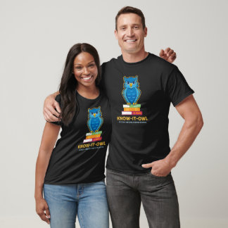FVMS känner det Uggla, svart T Shirt