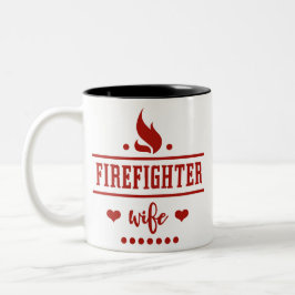 FW7 | Firefighter Wife Två-Tonad Mugg