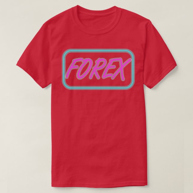 Fx-börshandlare som handlar med näringsidkare på l t shirt (Design framsida)