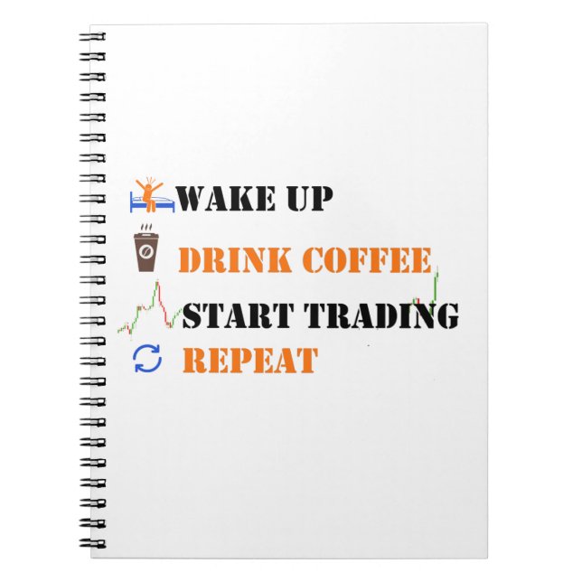 Fx Trader-samling 9 Spiral-fotoanteckningsbok Anteckningsbok (Framsidan)