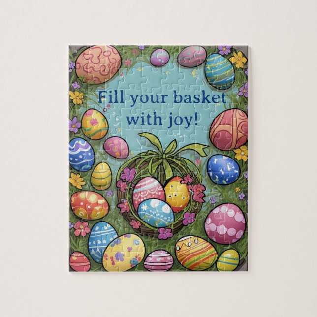 Fyll Basket med Joy Jigszle Puzzle Pussel (Vertikal)