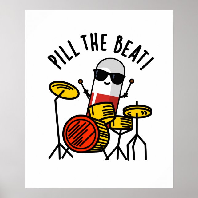 Fyll den beatliga medicinska musiken Pun Poster (Framsidan)
