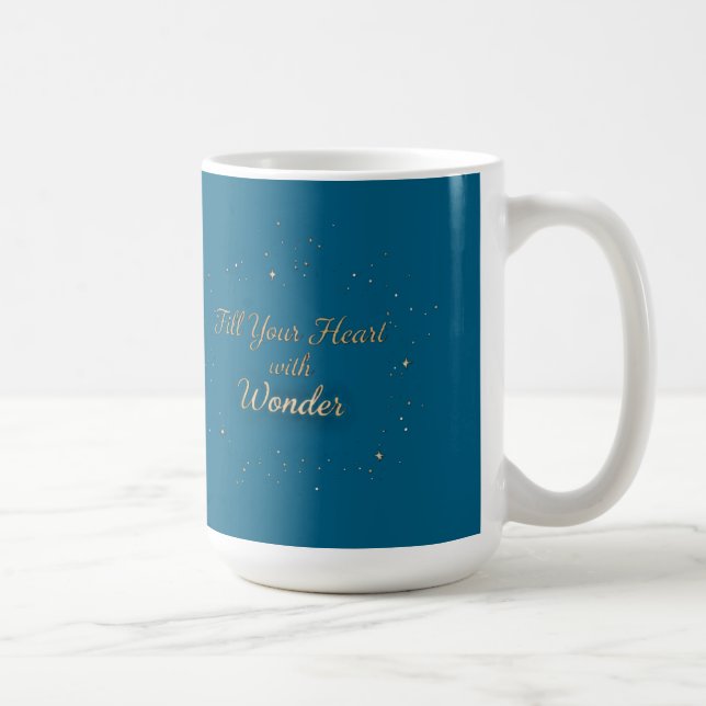 Fyll Ditt Hjärta Med Underbarhet Elegant Julmugg Kaffemugg (Höger)