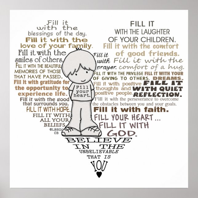 Fyll ditt hjärta poster (Framsidan)