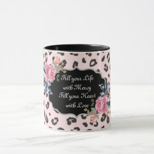 Fyll ditt liv med Mercy Animal Print Mugg