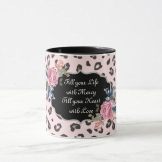 Fyll ditt liv med Mercy Animal Print Mugg