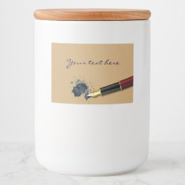 Fyll Fontän-pennan med Bläck-fack - livsmedelsmärk Mat Etiketter