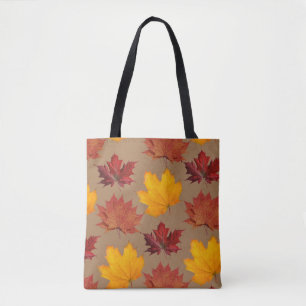 Fyll höstmapel löv tote bag tygkasse