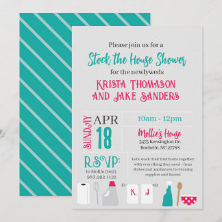 Fyll Huset Bröllopsdusch Inbjudningar