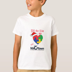 Fyll i 2023 års lista, MacTown Autism Awareness, T Shirt