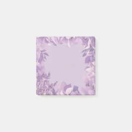 Fyll i arbetsytan med botaniska element post-it block