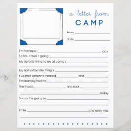 Fyll i Camp Brev Camp Stationery