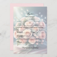 Fyll i den tomma Blommigtens bröllopsinbjudan