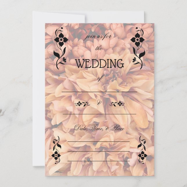 Fyll i inbjudan till Blank Fall Wedding (Framsida)