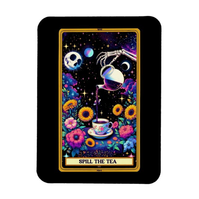 Fyll i Te-Tarot Card-magnet Magnet (Vertikal)