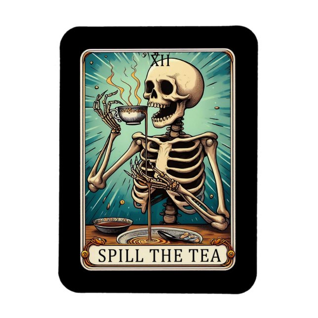 Fyll i Te-Tarot Card-magnet Magnet (Vertikal)