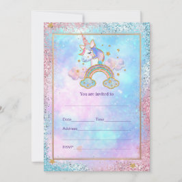 Fyll i Unicorn-inbjudan Inbjudningar