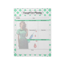 Fyll inte i dig själv _ Koncept Care Planning Anteckningsblock