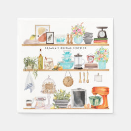 Fyll köket Bröllopsdusch Personligheter Pappersservett