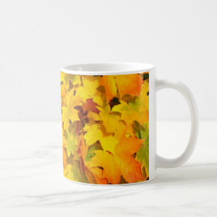 Fyll Löv med hösten Färg Kaffemugg