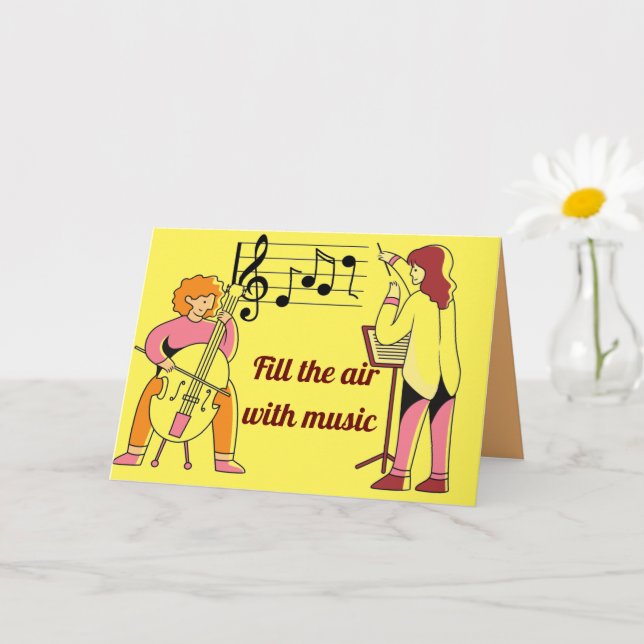 Fyll luft med musikkort kort (Liten växt)