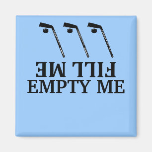 Fyll me-tomt mig hockeydiskaremagneter magnet