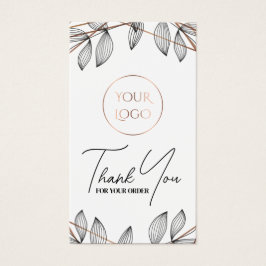 Fyll med geometrisk ram paket visitkort