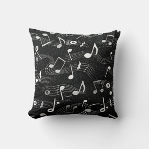 Fyll med Musik noter Kudde