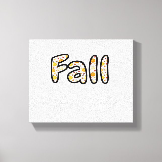 Fyll med Pumpkin Background Autason Printab Canvastryck (Framsida)