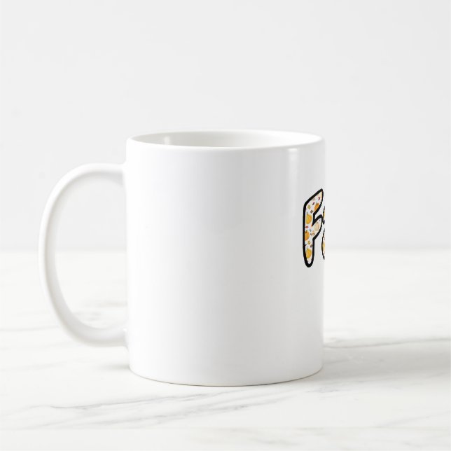 Fyll med Pumpkin Background Autason Printab Kaffemugg (Vänster)