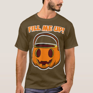 Fyll mig för pojkar och flickor Pumpkin Halloween T Shirt