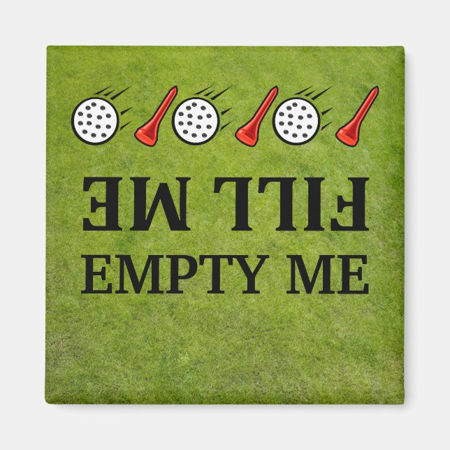 Fyll mig med golf Dishwasher Magnets Magnet (Framsidan)