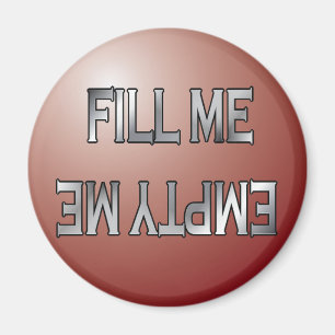 Fyll mig-Töm magnet för röd diskmaskin