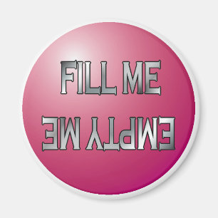 Fyll mig-Töm magnet för Rosa diskmaskin