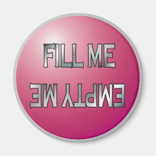Fyll mig-Töm magnet för rosa diskmaskin