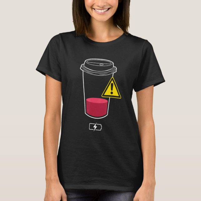 Fyll på den tomma batterifacket som krävs t shirt (Framsida)