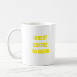 Fyll på kaffe för att börja kaffemuggen kaffemugg