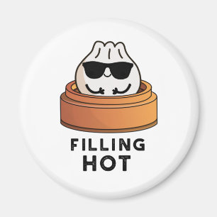 Fylla Hett Funny Dumpling Pun Magnet