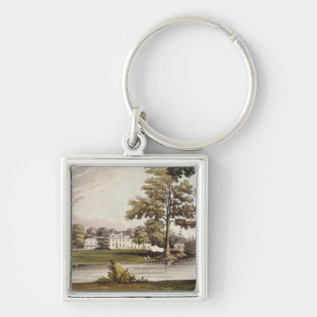 Fylla på med bränsle stället, från Ackermanns Fyrkantig Silverfärgad Nyckelring (Framsidan)